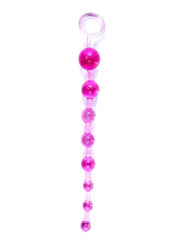 Anale Kettting - Jelly Anal - 10 Beads Pink