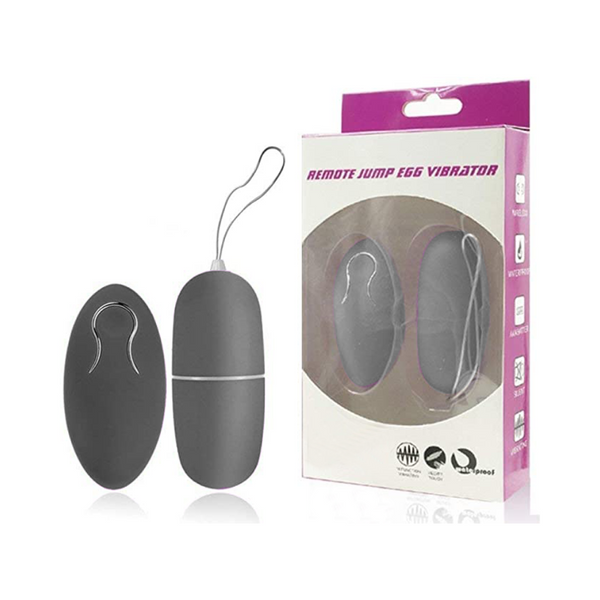 Intimate - Remote Jump Egg Vibrator - Zwart