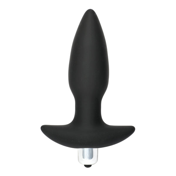 Vibrating Bullit Anal Plug - Black