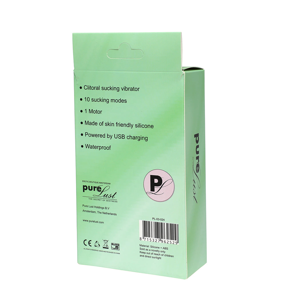 Siliconen Clitorale Zuigvibrator - Paars
