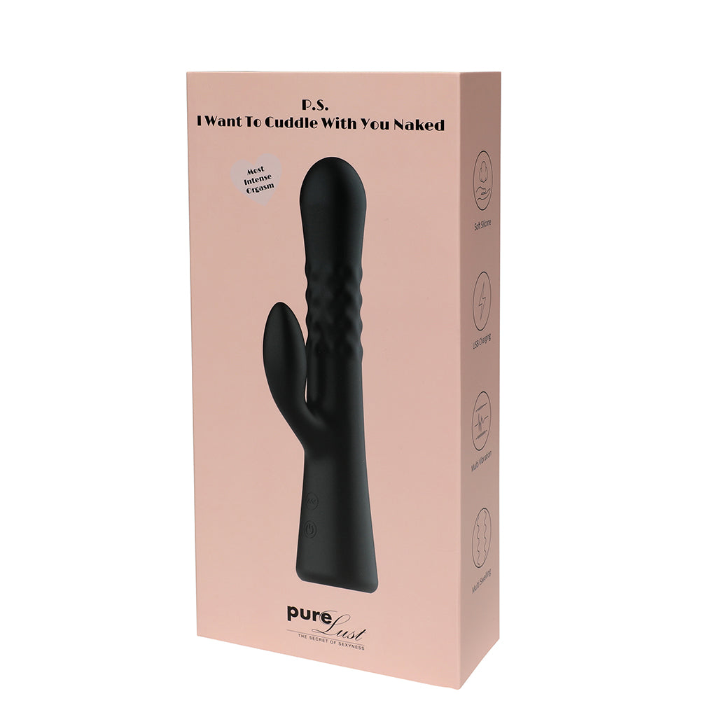 Double Swelling Vibrator - Black