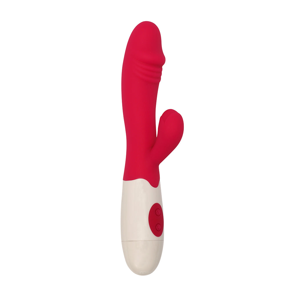Double Pleasure Battery Vibrator - Roze