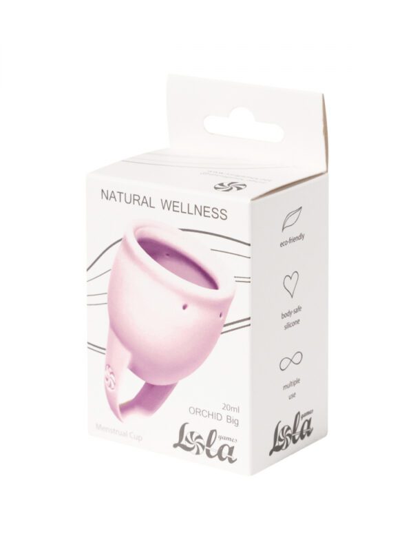 Menstruatiecup - 1 stuks (20 ML) - Medisch silicone - tot 12 uur bescherming - Maat M - Natural Wellness - Orchid - Lavendel
