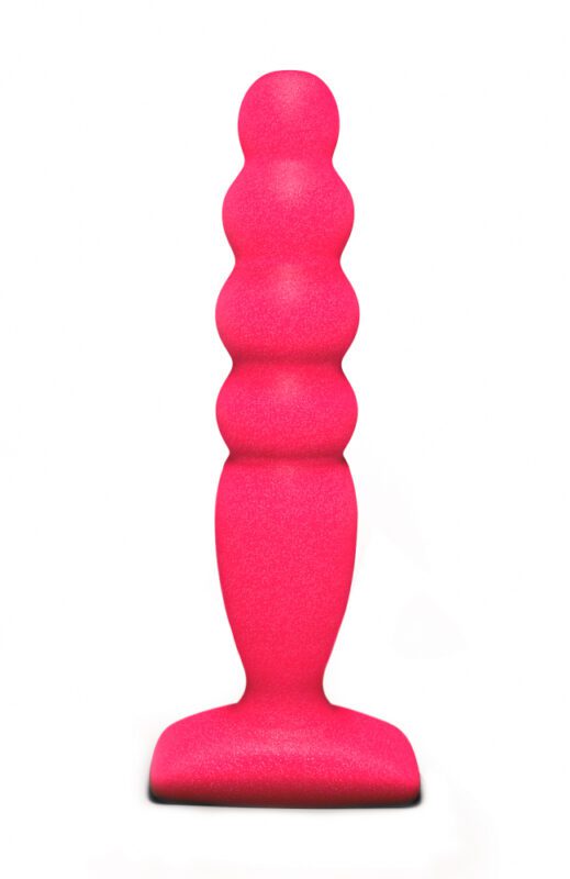 Anaal plug Groot Bubble Plug - Visgraatvormige anale stimulator - Lola Toys - BackDoor Edition - Dunne buttplug - Groot - 12,5cm x 3,2cm - Roze