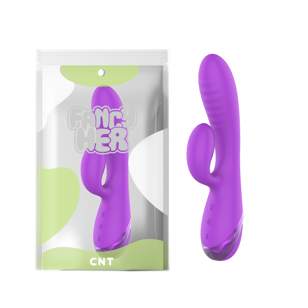Naughty Hon Opblaasbare Vibrator - USB - Paars