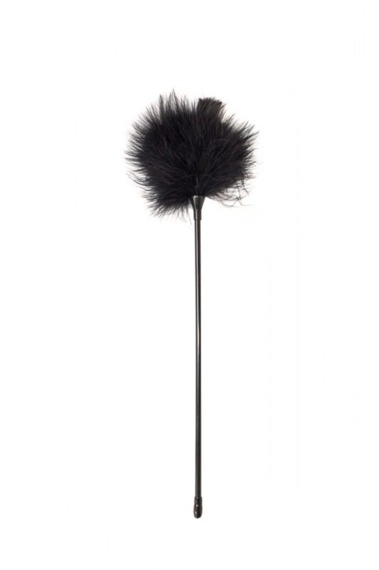Kietelaar Op Een Stokje - Burlesque - Pluim - Veer - 41 CM - Party Hard - Nightfall - Zwart