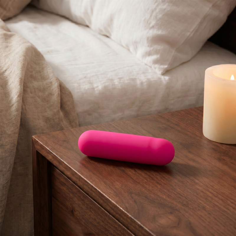 Mini Siliconen Bullet Vibrator - Roze — detail