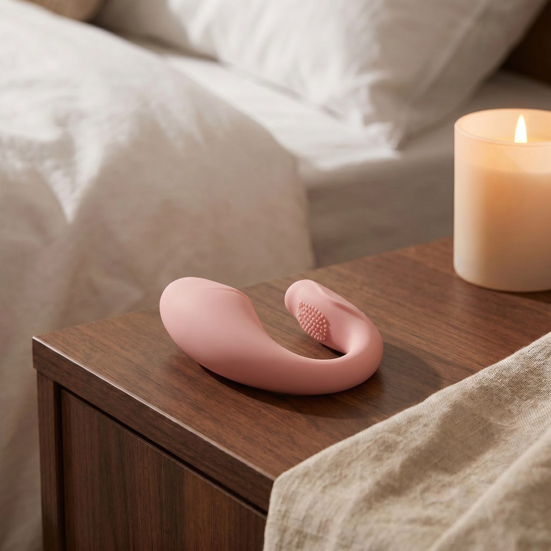 Koppel App-bediening Vibrator - Lichtroze