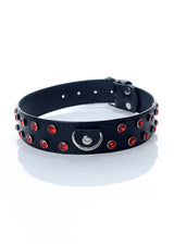 Fetish Collar - Halsband - 3 cm - Rood Diamant