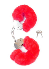 Pluche Handboeien Fetish Furry Cuffs - Rood