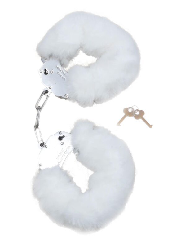 Pluche Handboeien Fetish Furry Cuffs - Wit