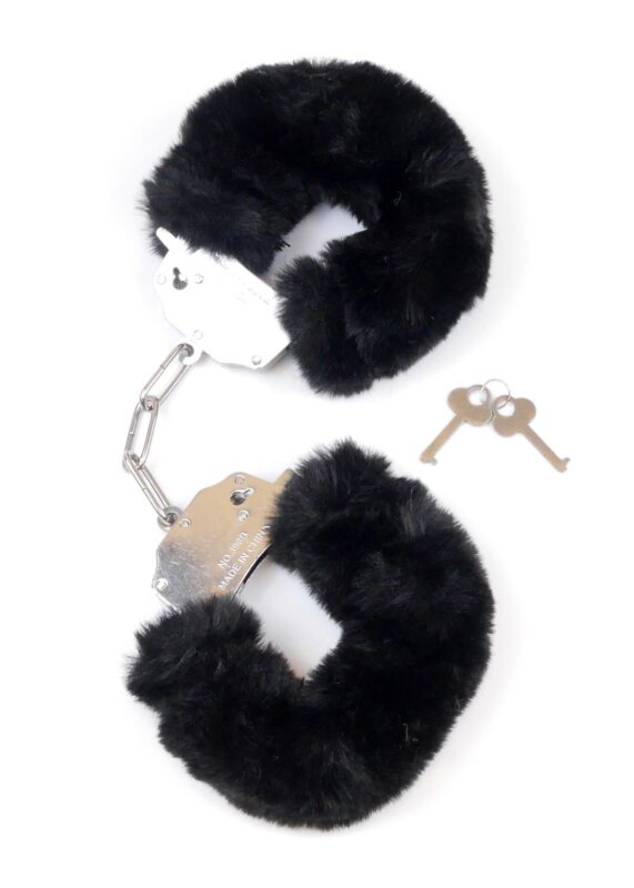 Pluche Handboeien Fetish Furry Cuffs - Zwart