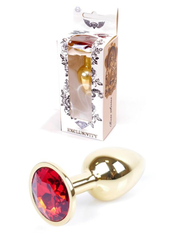 Gouden Buttplug - Jewellery - Rood