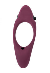 Erectie Vibrerende Cockring Pure Passion Stardust Donkerrood