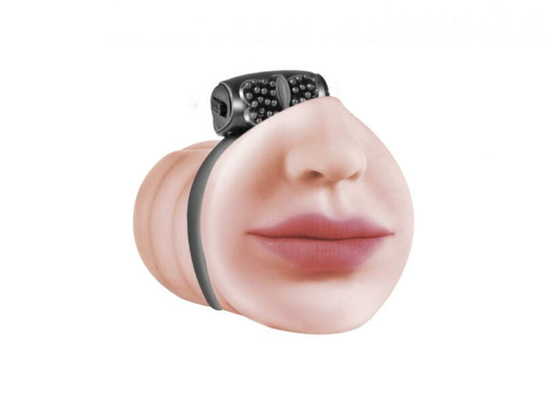 Realistische Masturbator met vibrerende penis ring - Extra zacht - Interne Textuur - Ftalaatvrij - Luxe verpakking - Satisfaction - Beloved - Huidskleur