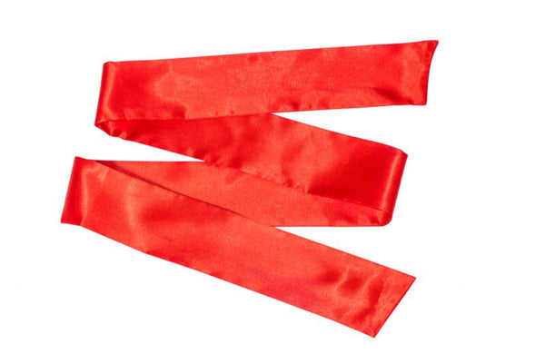 Bondage Lint - Zijde - Huidvriendelijk - 7.5cm breed - 150cm lang - Party Hard - Wink - Rood