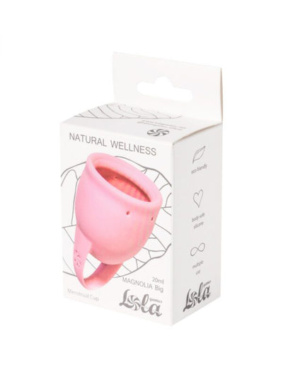 Menstruatiecup - 1 stuks (20 ML) - Medisch silicone - tot 12 uur bescherming - Maat M - Natural Wellness - Magnolia - Roze