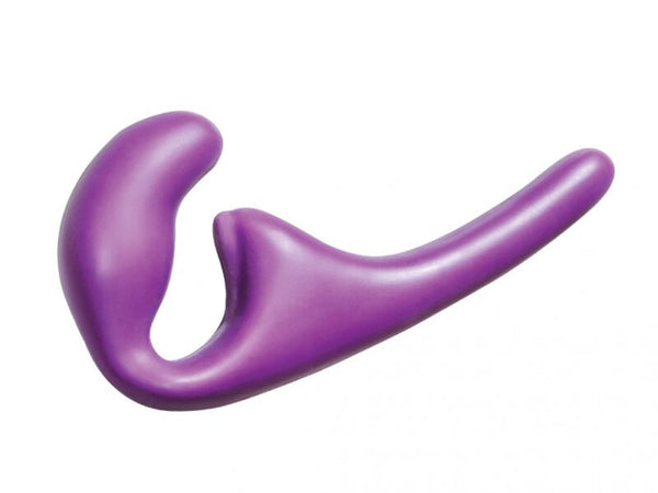 Anale Strapless Strap-on - Penetratie - Dildo - Clitoris Stimulator - 100% Silicone - Met ribbels - Flexibel - Natural Seduction - Paars