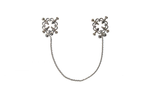 Tepelklemmen Met Schroeven En Ketting - BDSM - Bondage - Luxe Verpakking - Party Hard - Dare You