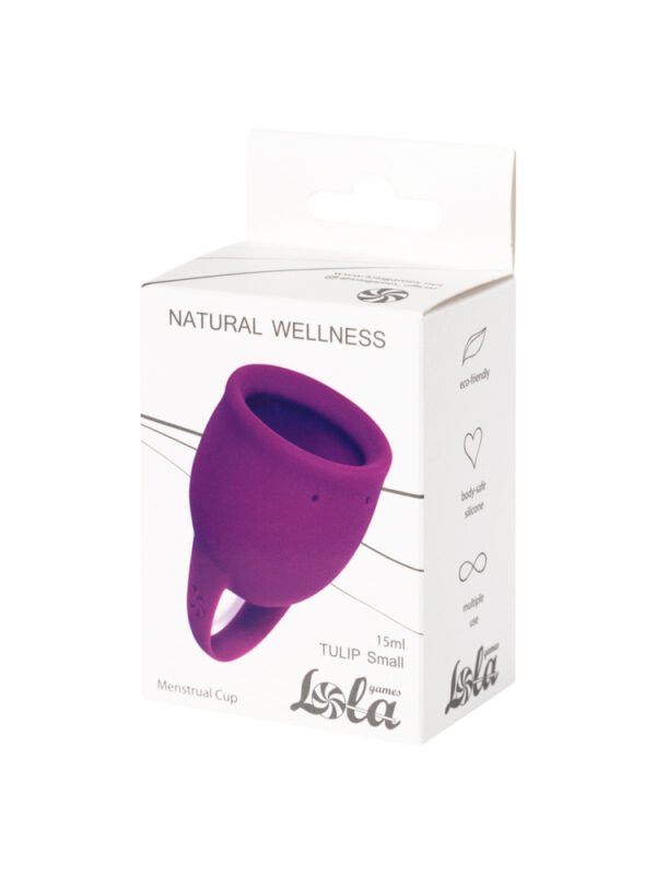 Menstruatiecup - 1 stuks (15 ML) - Medisch silicone - tot 12 uur bescherming - Maat S - Natural Wellness - Tulip - Paars