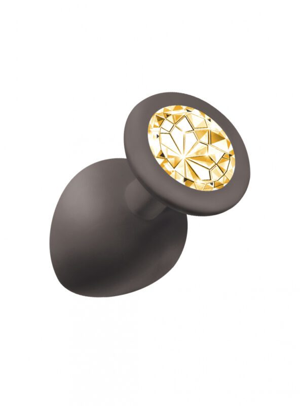 Anale Buttplug Emotions Cutie Groot Zwart Goud Diamant