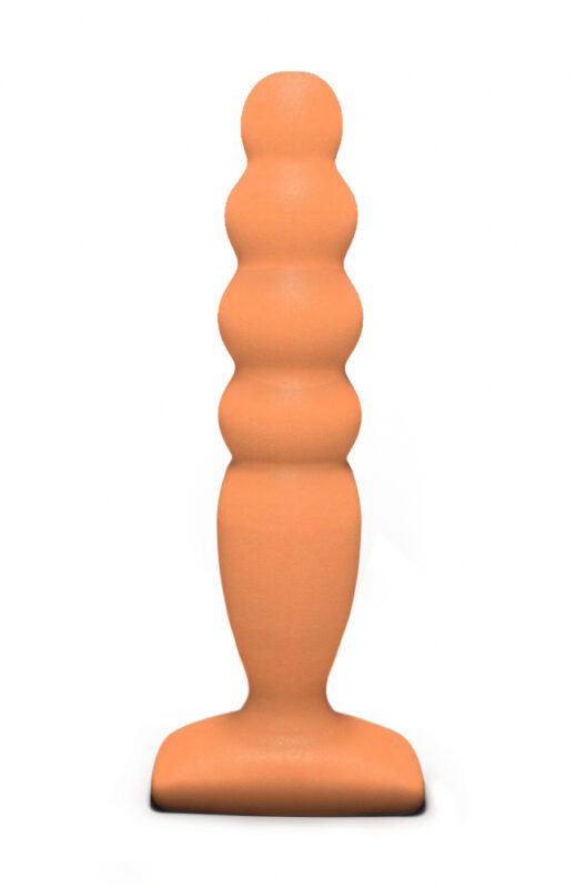Anaal plug Groot Bubble Plug - Visgraatvormige anale stimulator - Lola Toys - BackDoor Edition - Dunne buttplug - Groot - 12,5cm x 3,2cm - Oranje