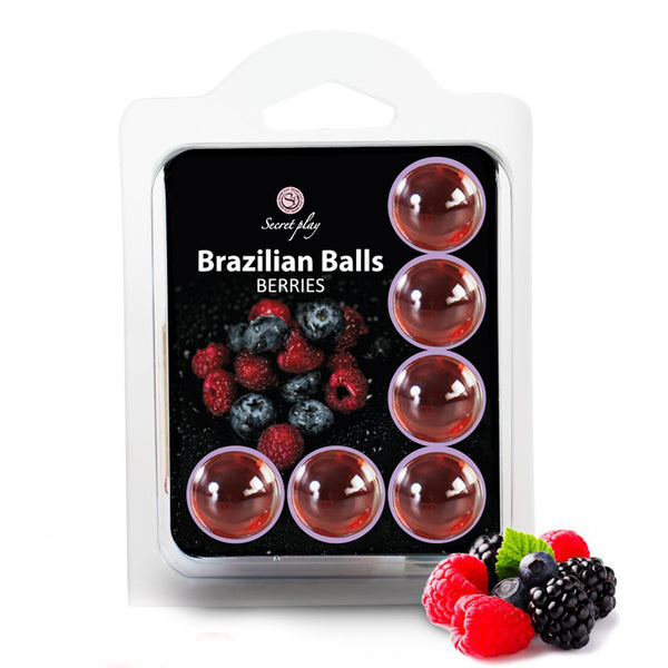 SET 6 BRAZILIAANSE BALLEN BESSEN