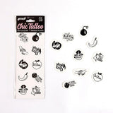 SET VAN 10 TIJDELIJKE TATTOOS - SPICY COLLECTIE