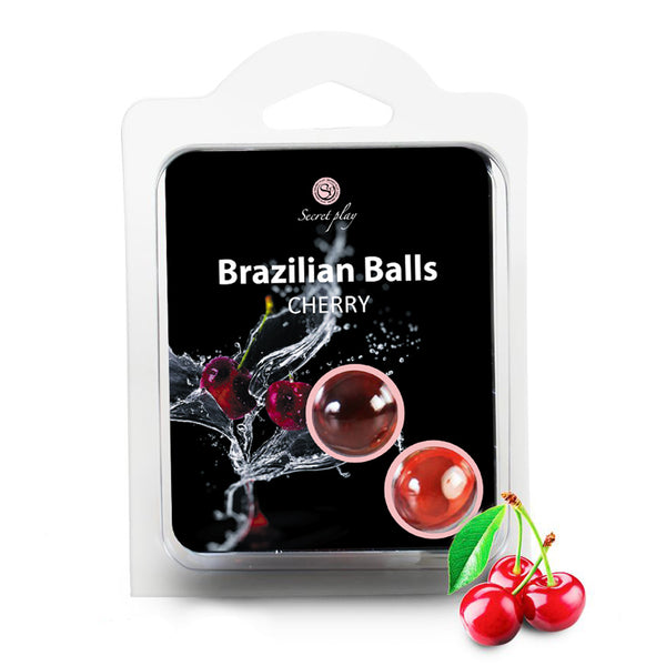 SET 2 BRAZILIAN BALLS CHERRY