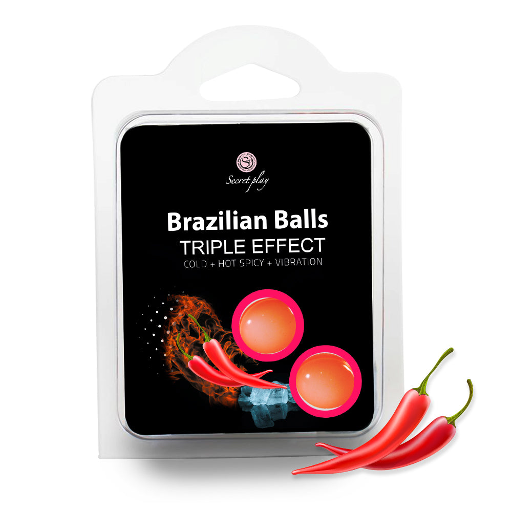 SET 2 BRAZILIAANSE BALLEN TRIPLE EFFECT