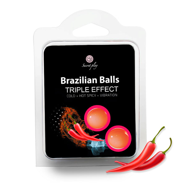 SET 2 BRAZILIAANSE BALLEN TRIPLE EFFECT