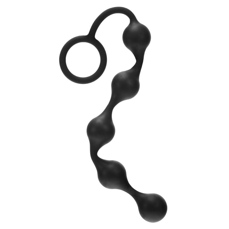 Me You Us Onyx Silicone Anal Beads Zwart