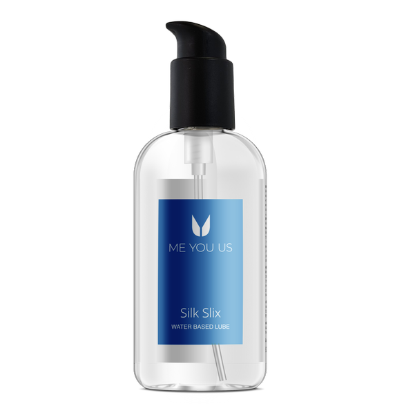 Me You Us Silk Slix Waterbasis Glijmiddel Pompfles Wit 250ml