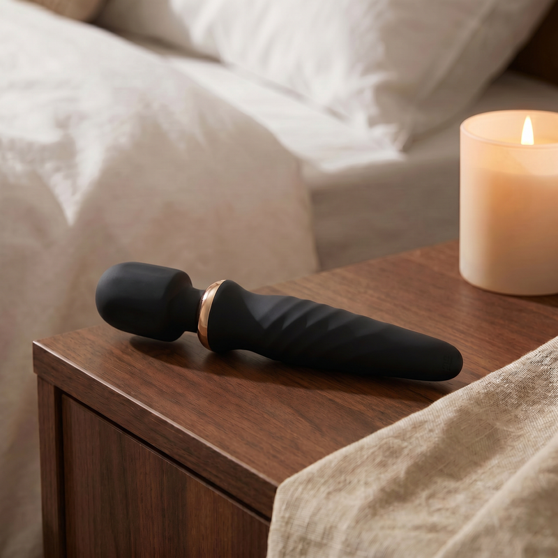 Magic Wand Vibrator & Massager - Zwart — detail