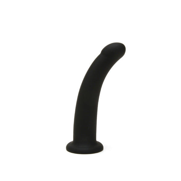 Me You Us 6" zwarte gebogen siliconen dildo