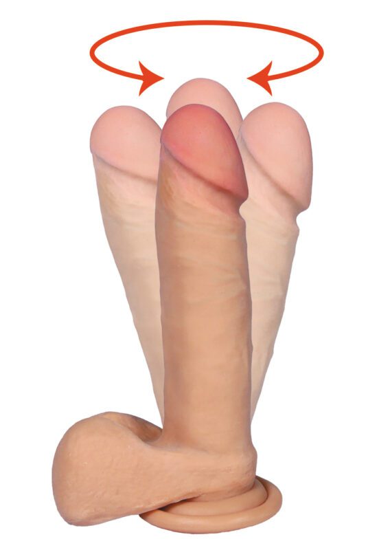 Vibrator- Dildo- HEFAJSTOS-7inch- roterend
