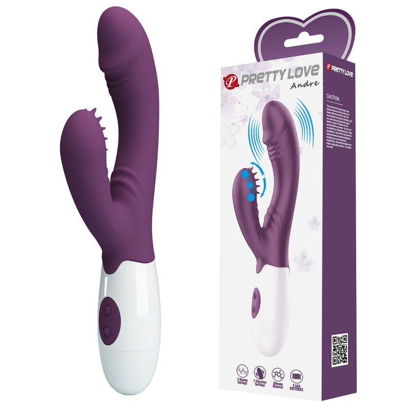 PRETTY LOVE - Andre paars, 3 zwaaistanden 7 vibratiefuncties