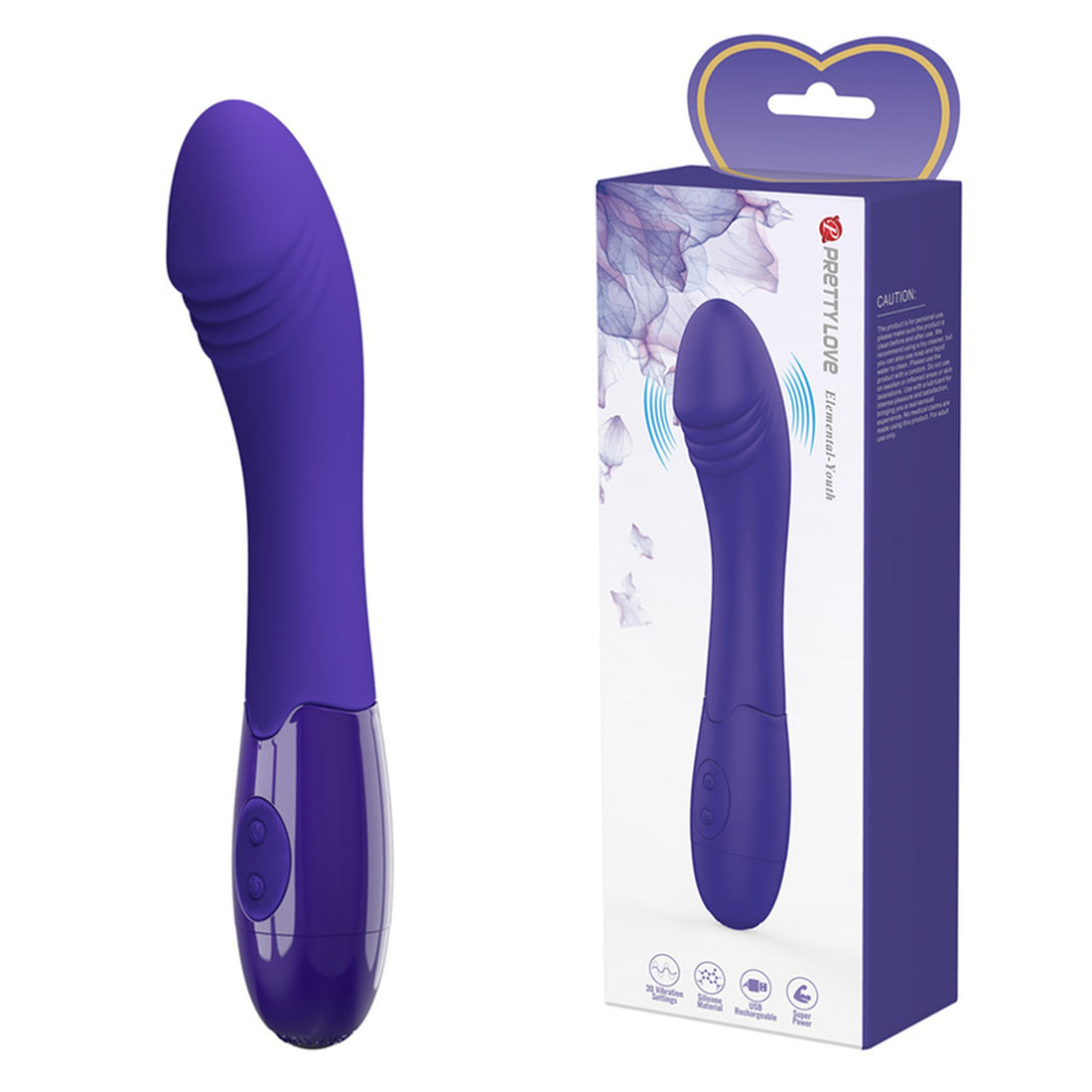 PRETTY LOVE - Elemental - Jeugd, 30 vibratiefuncties - USB