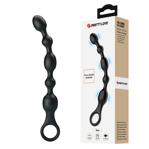 PRETTY LOVE - Van, 10 vibratiefuncties Anale vibrator met kralen! - USB