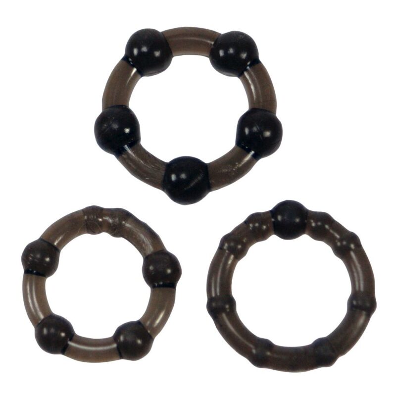 Me You Us Easy Squeeze Cock Ring Set Zwart