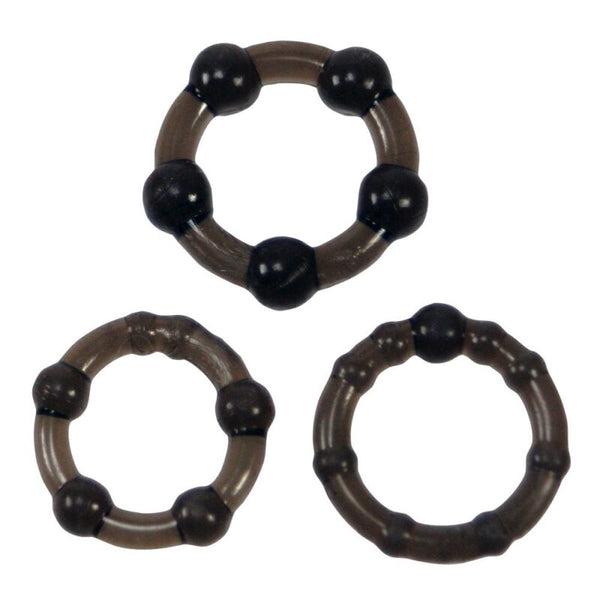Me You Us Easy Squeeze Cock Ring Set Zwart