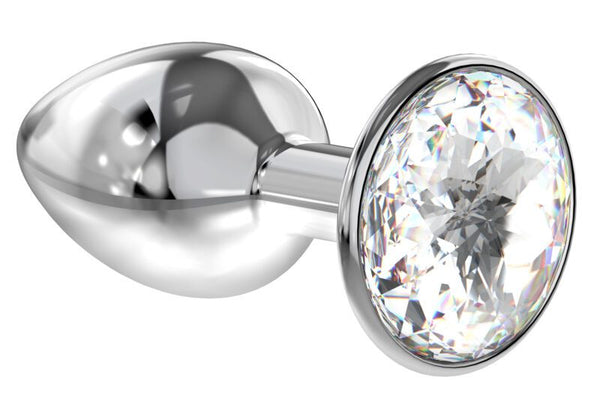 Diamond - Anale Buttplug - Transparant Sparkle Klein