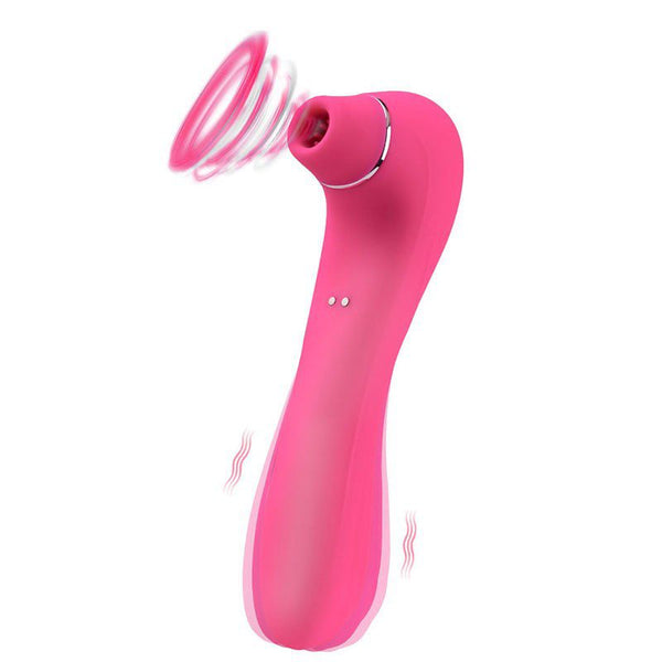 Luchtdruk Vibrator- USB Oplaadbaar - Roze 10 zuig functies - 10 Vibraties