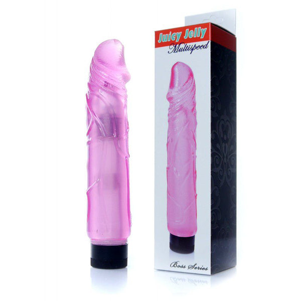 Vibrator -Juicy Jelly - Multispeed - Dildo Pink