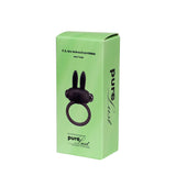 Vibrerende Rabbit Cockring - Zwart