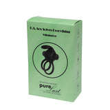 Dubbele Vibrerende Cockring - Zwart